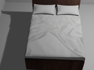 Modern Bed Model Modelo 3D