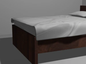 Modern Bed Model 3D Model