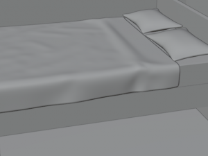 Modern Bed Model Modelo 3D