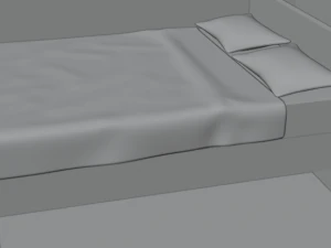 Modern Bed Model 3D Model