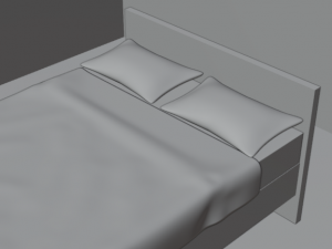 Modern Bed Model Modelo 3D