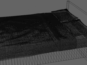 Modern Bed Model 3D Model