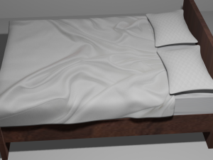 Modern Bed Model Modelo 3D