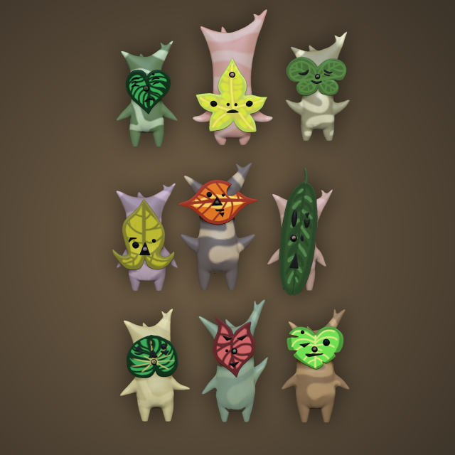 KOROK MINI FIGURES 3D printmodel in Figurines 3DExport