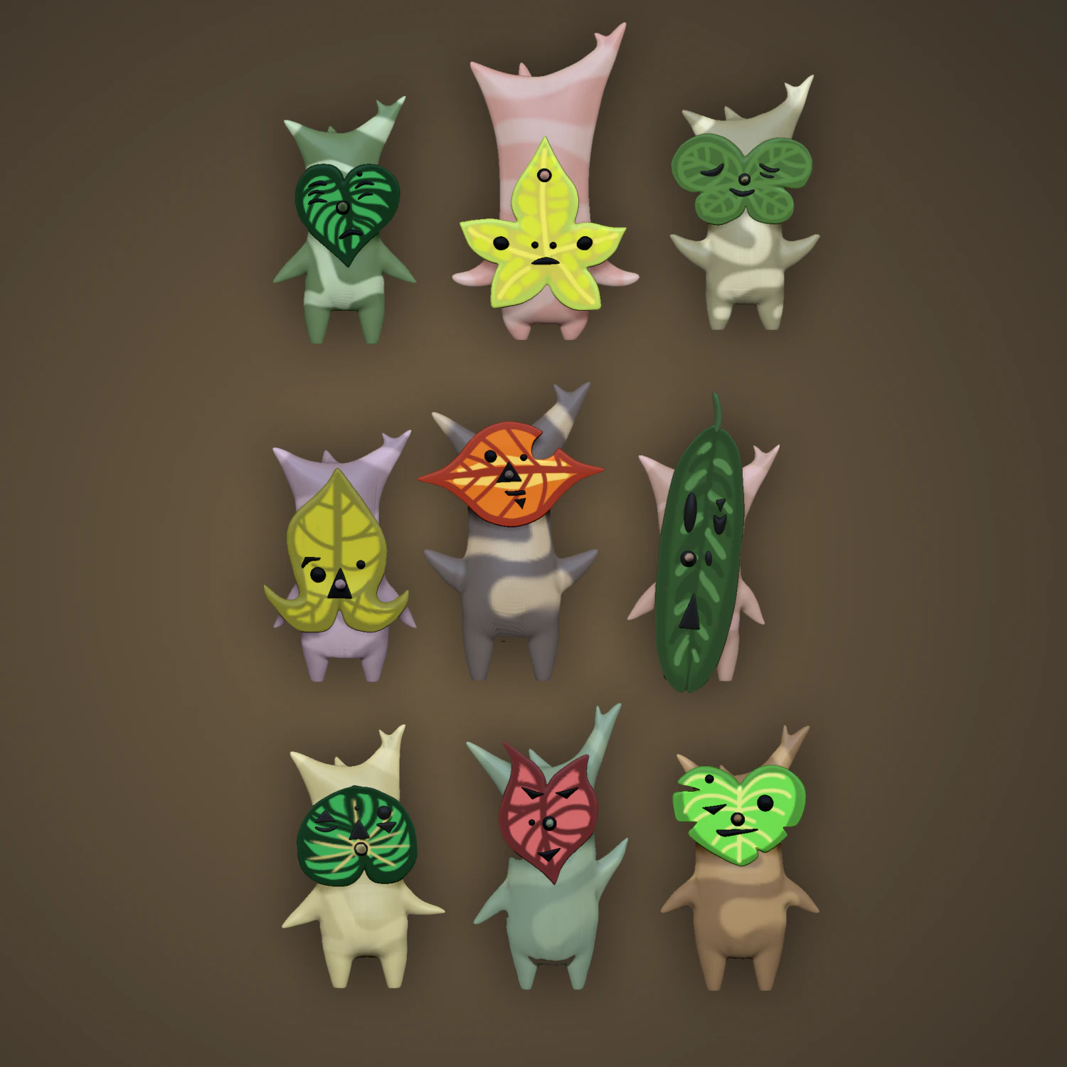 KOROK MINI FIGURES 3D Print Model .c4d .max .obj .3ds .fbx .stl .blend 