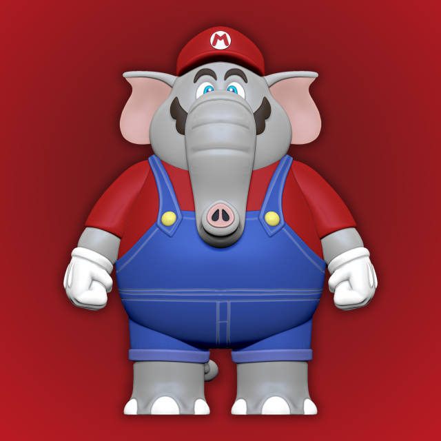 STL file Elephant Super Mario figure - Super Mario Bros Wonder 🐘・3D  printer model to download・Cults
