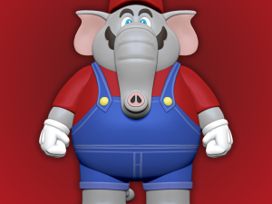 ELEPHANT SUPER MARIO FIGURE - SUPER MARIO BROS WONDER 3D printmodel