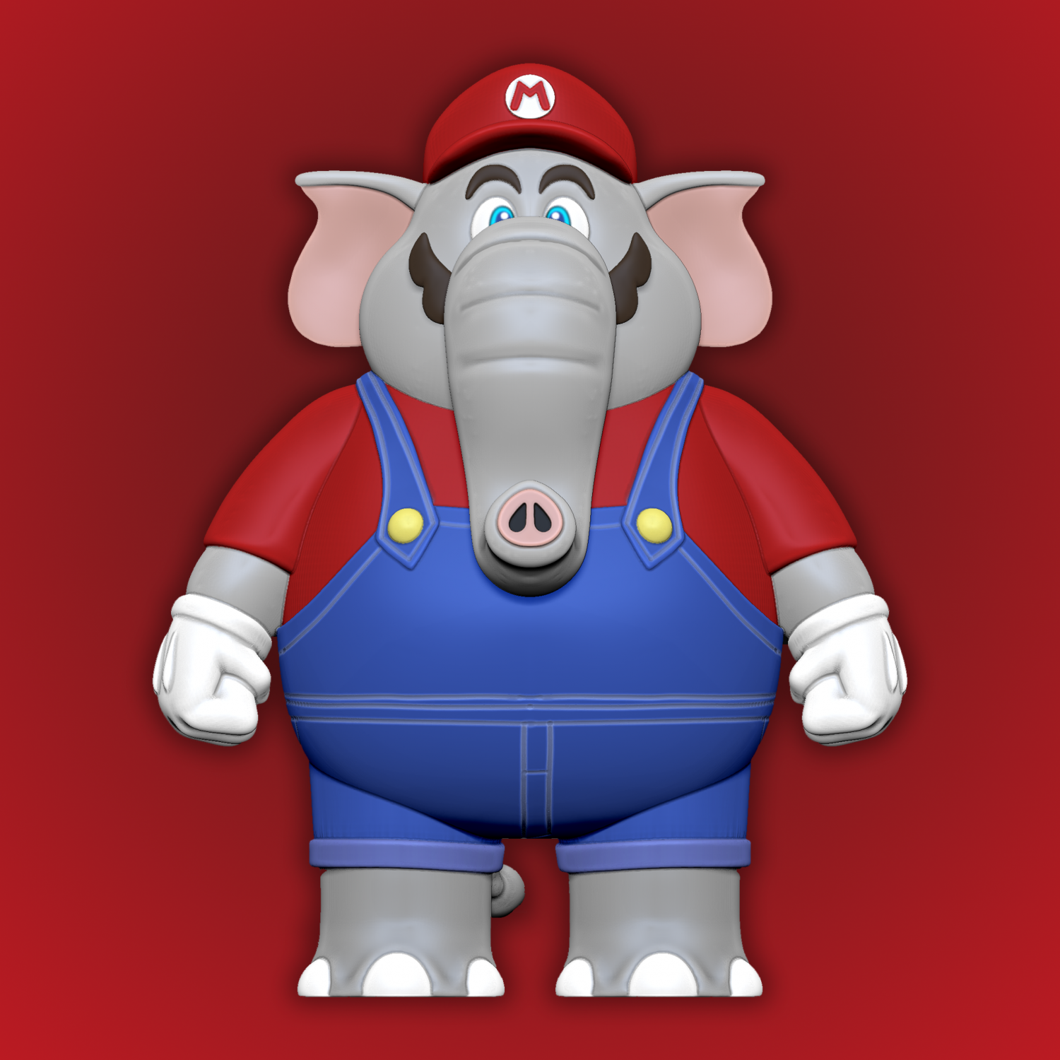 Fichier 3D Eléphant Pomme Super Mario Wonder 🐢・Modèle à télécharger et à  imprimer en 3D・Cults