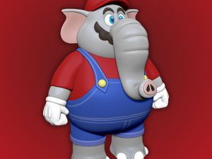 ELEPHANT SUPER MARIO FIGURE - SUPER MARIO BROS WONDER 3D printmodel