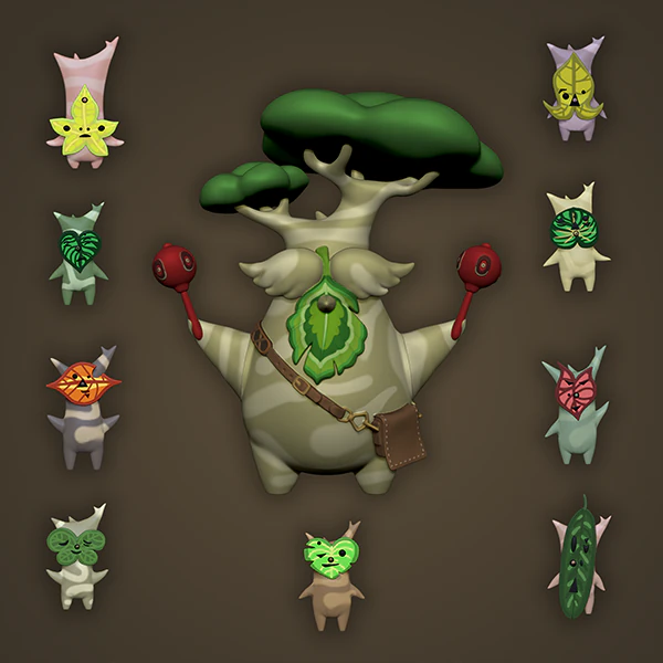 OBAB 9 KOROKS 3D Print Model .c4d .max .obj .3ds .fbx .stl .blend