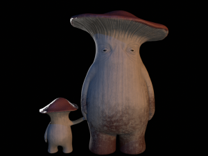 DADDY AND BABY MUSHROOM FIGURE - DARK SOULS Modelo de Impressão 3D