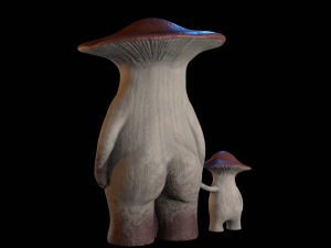 DADDY AND BABY MUSHROOM FIGURE - DARK SOULS 3D Принт Модель