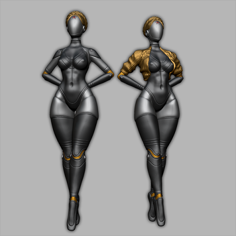 TWIN ROBOTS DANCERS ATOMIC HEART Modello di stampa 3D .c4d .max .obj .3ds .fbx .stl .blend 