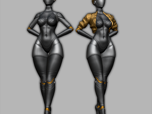 TWIN ROBOTS DANCERS ATOMIC HEART 3D-Druckmodell