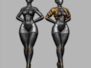 GÊMEOS ROBÔS DANÇARINOS CORAÇÃO ATÔMICO Modelo de Impressão 3D