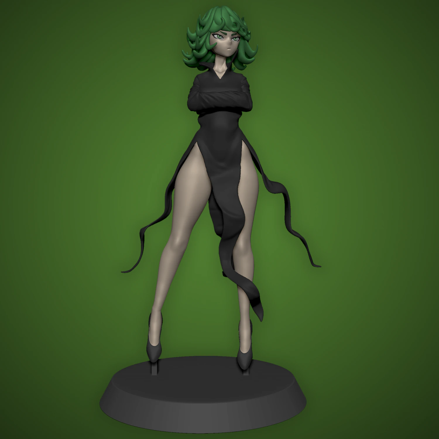 TATSUMAKI FIGURE - ONE-PUNCH MAN 3D Print Model .c4d .max .obj .3ds .fbx .stl .blend 
