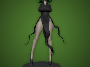 TATSUMAKI FIGURE - ONE-PUNCH MAN Modèles 3D en vedette