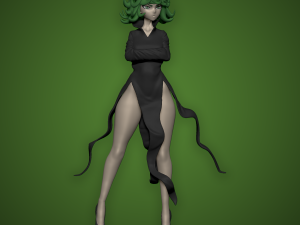 TATSUMAKI FIGURE - ONE-PUNCH MAN 3D 打印模型