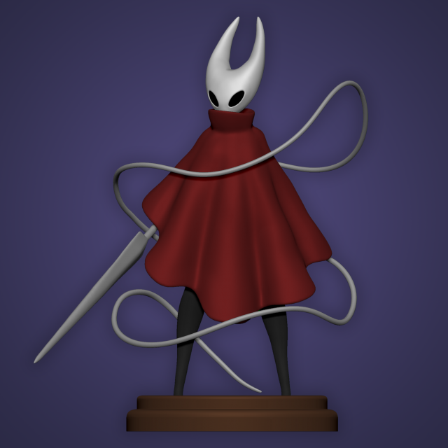 HORNET FIGURE - HOLLOW KNIGHT-SILKSONG 3Dプリントモデル .c4d .max .obj .3ds .fbx .stl .blend 
