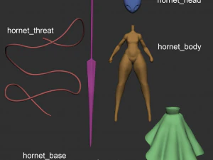 HORNET FIGURE - HOLLOW KNIGHT-SILKSONG 3D Print Model