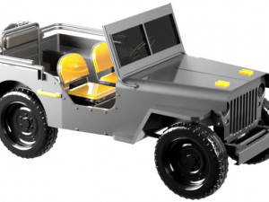 Willys jeep Army car 3D Model