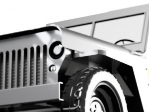 Willys jeep Army car 3D Model