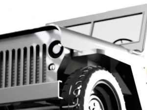 Willys jeep Army car 3D Model