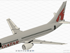 Boeing 737 plane 3D Model