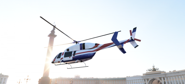 Bell 427 helicopter 3D Модель .c4d .max .obj .3ds .fbx .stl .blend