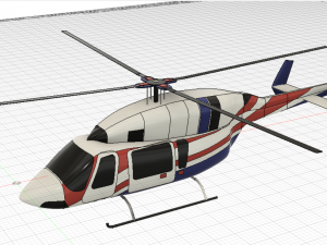 Bell 427 helicopter 3D Модель