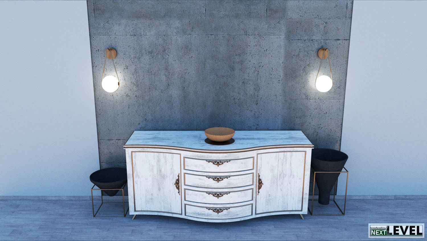 Buffet 3D Model .c4d .max .obj .3ds .fbx .stl .blend 