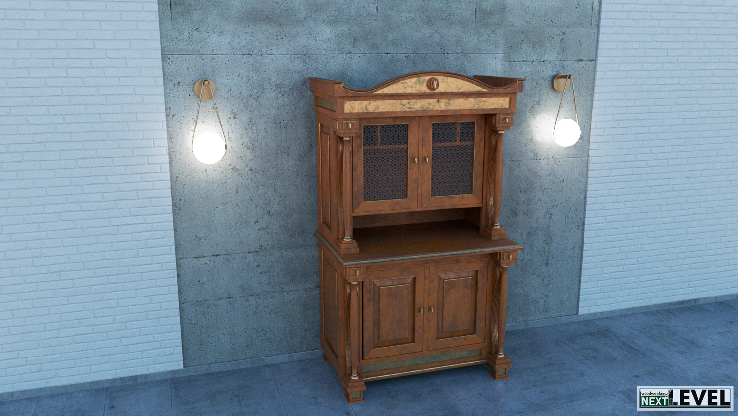 Cabinet Horse 3D Model .c4d .max .obj .3ds .fbx .stl .blend 