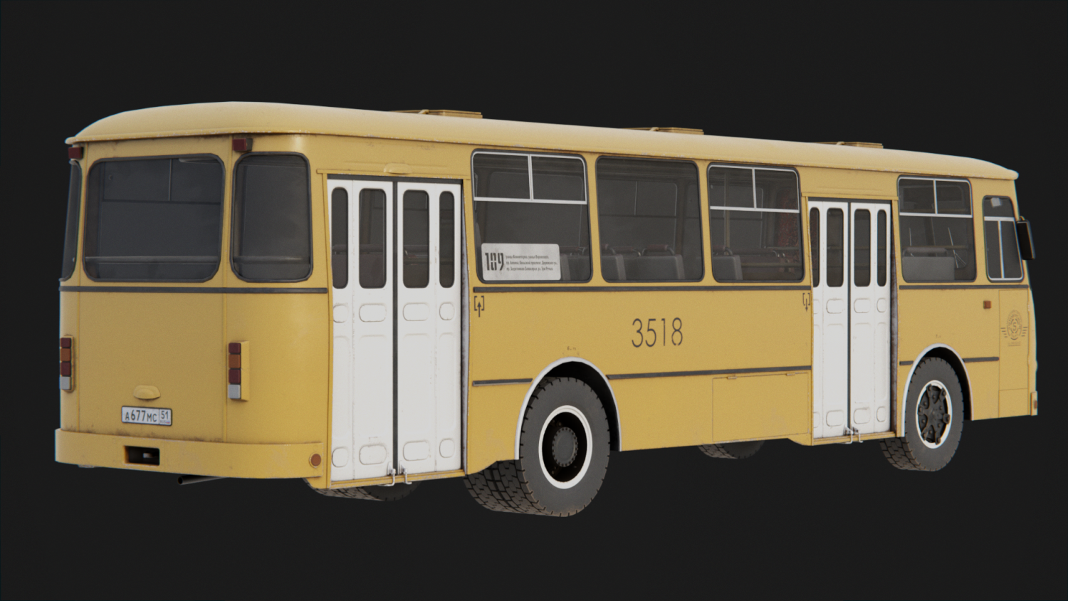 Minibus 3D Model in Bus 3DExport