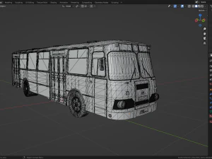 Bus LIAZ 677 3D Model