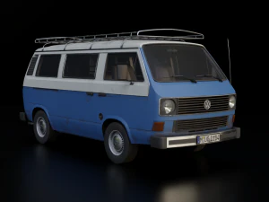 Volkswagen Transporter t3 1979 Modello 3D