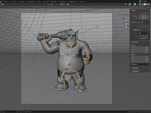 Orc with club 3D Model
