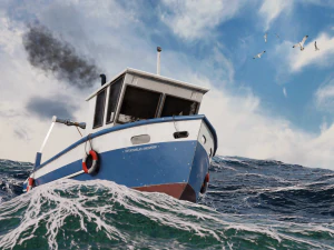 Fishing boat 3D Model