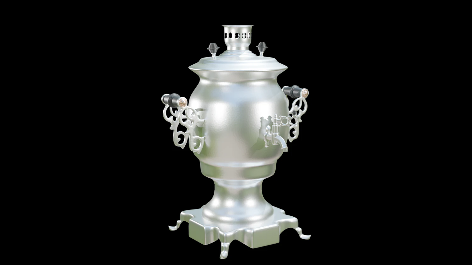 Samovar 3D Model .c4d .max .obj .3ds .fbx .stl .blend