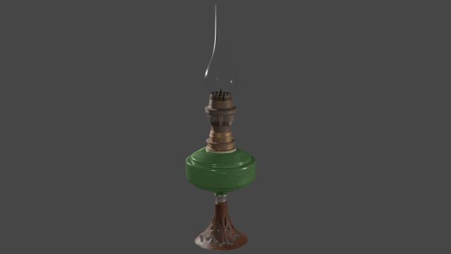 Kerosen lemp Modello 3D .c4d .max .obj .3ds .fbx .stl .blend