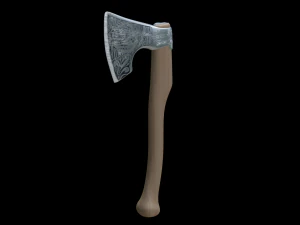 Срібна сокира 3D Модель