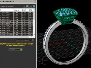 Ring and earrings 01 3D-Druckmodell