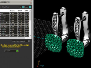 Ring and earrings 01 3D-Druckmodell