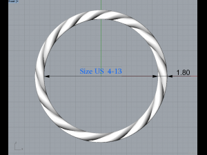 Cuban ring 3D प्रिंट मॉडल