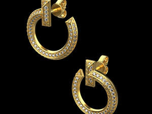 Earrings 001 3Dプリントモデル