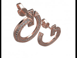 Earrings 001 3Dプリントモデル