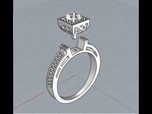 Rings set 1509 3D Print Model
