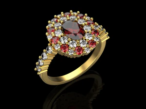 Rings set 10 3D Print Model