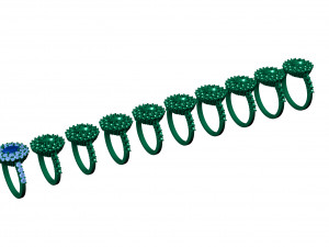Rings set 10 3D Baskı Modeli
