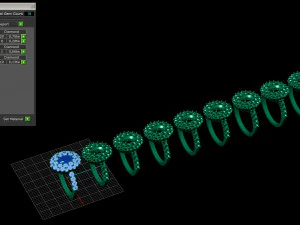 Rings set 10 3D Print Model