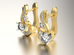 Earrings 10 3Dプリントモデル